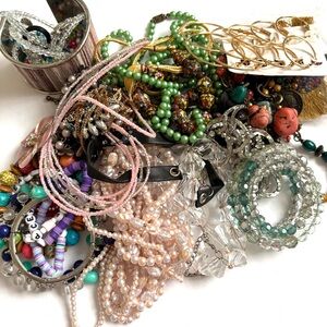 Craft Flawed Lot Jewelry Bag 1.9 lbs Bag #20